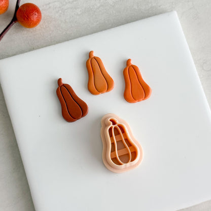 2025 Pumpkin Clay Cutter No. 1 | Rounded Pumpkin Polymer Clay Cutter for Fall Earrings and Cozy Autumn Crafts