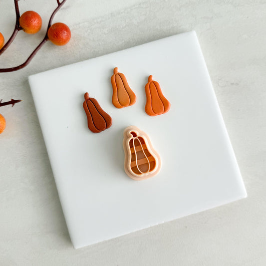 2025 Pumpkin Clay Cutter No. 1 | Rounded Pumpkin Polymer Clay Cutter for Fall Earrings and Cozy Autumn Crafts