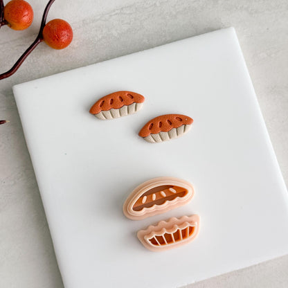 2025 Apple Pie Two Part | Cozy Fall Embossed Polymer Clay Tools for Autumn Earrings & Crafts Baking