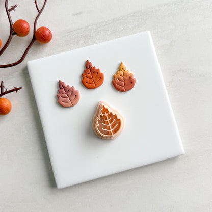 2025 Autumn Leaf | Cozy Fall Embossed Polymer Clay Tools for Autumn Earrings & Crafts