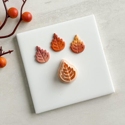 2025 Autumn Leaf | Cozy Fall Embossed Polymer Clay Tools for Autumn Earrings & Crafts