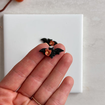 2025 Bat Shape No. 3 | Bat Shape Dracula Spooky Halloween Fall Embossed Polymer Clay Tools for Autumn Earrings & Crafts