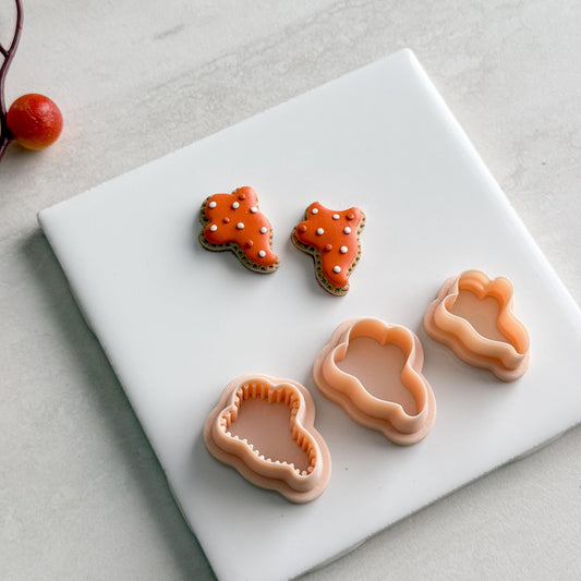 2025 Ghost Pop Tart Clay Cutter | Cute Halloween Ghost Polymer Clay Cutter Poptart Dessert Fall Earrings