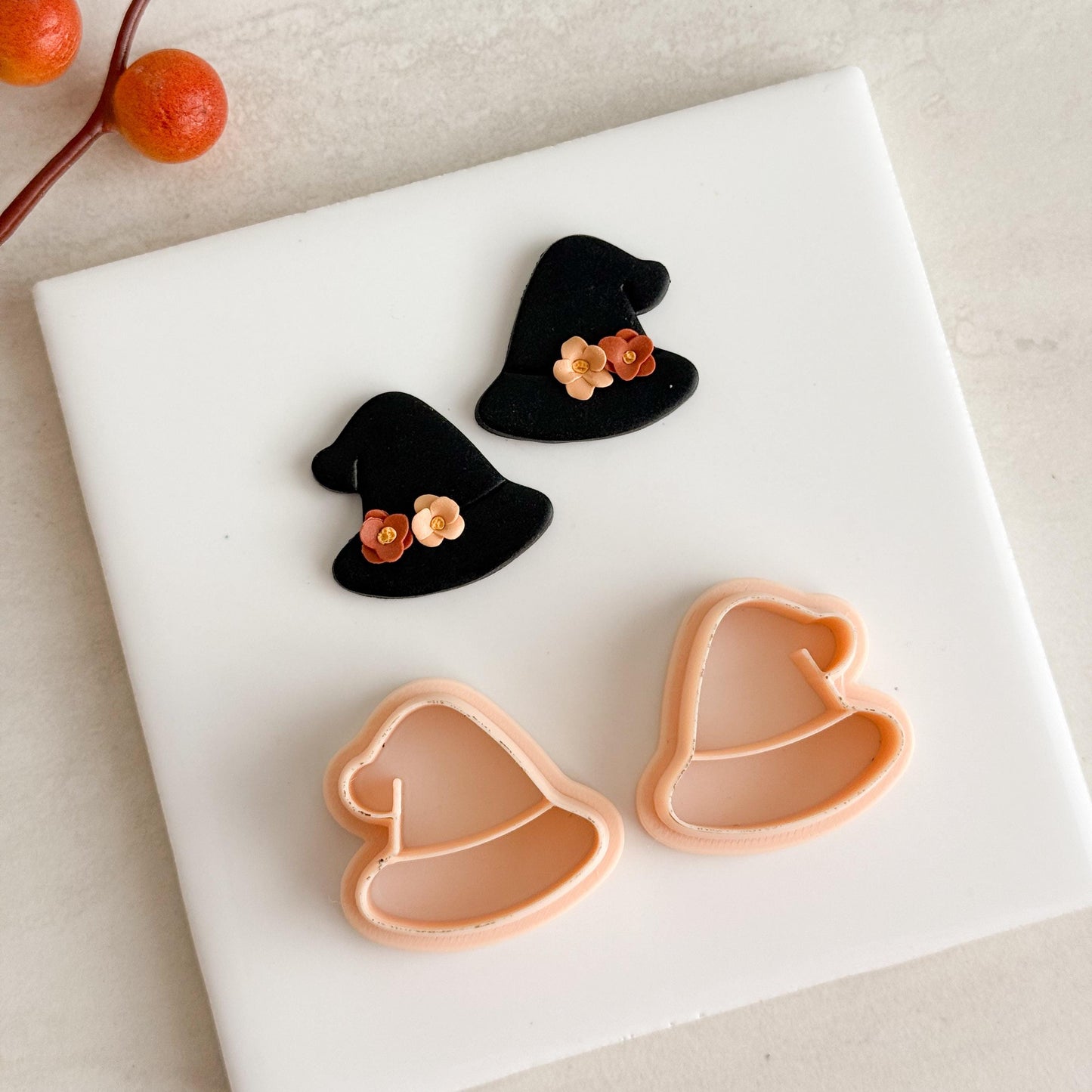 2025 Wizard Hat Clay Cutter | Magical Halloween Polymer Clay Cutter for Fall Earrings and Witchy Crafts
