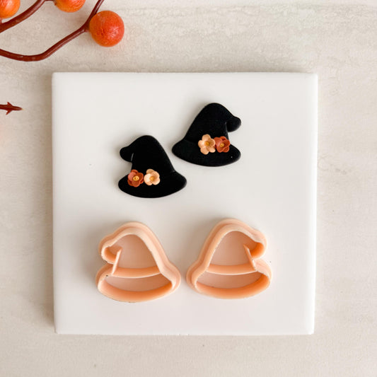 2025 Wizard Hat Clay Cutter | Magical Halloween Polymer Clay Cutter for Fall Earrings and Witchy Crafts