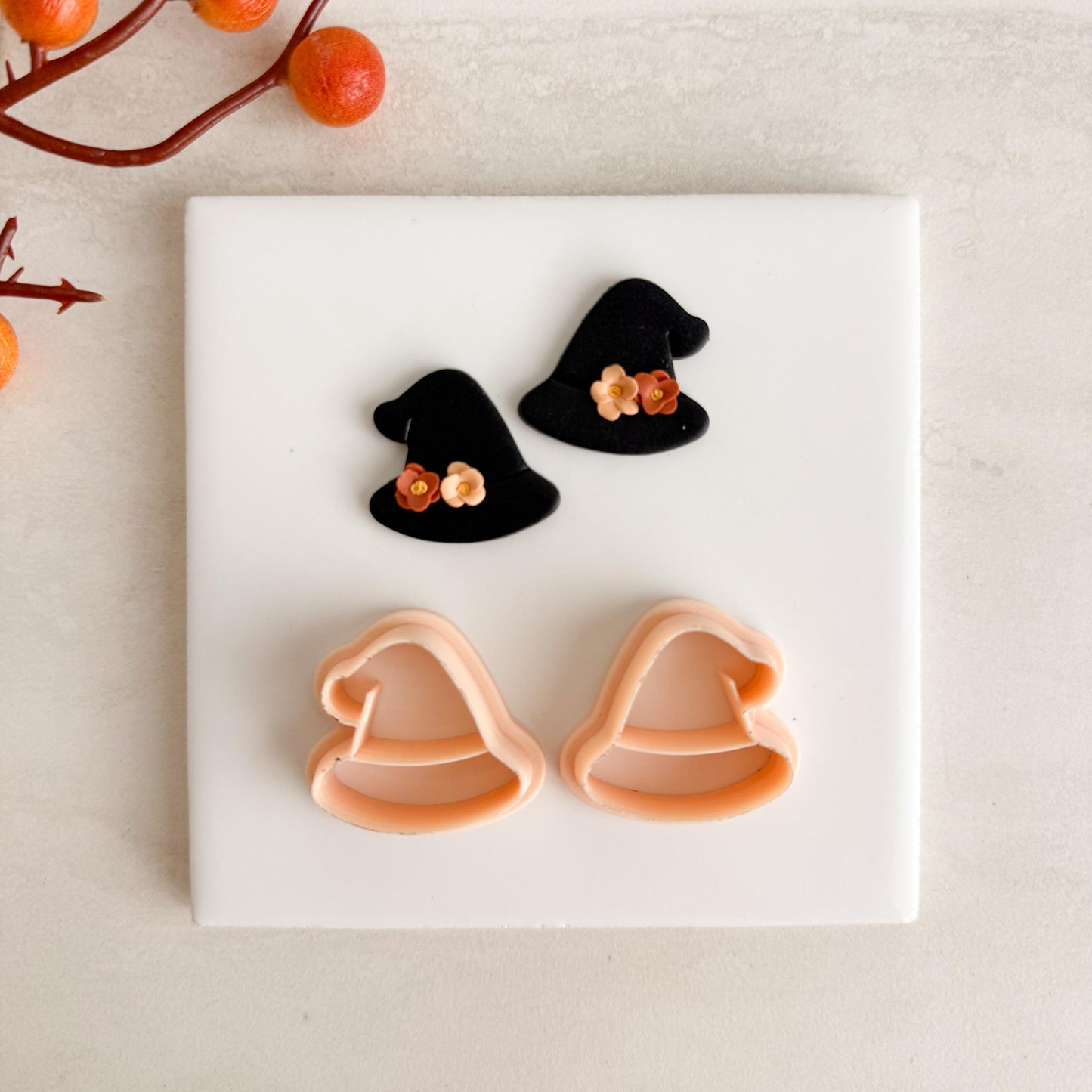 2025 Wizard Hat Clay Cutter | Magical Halloween Polymer Clay Cutter for Fall Earrings and Witchy Crafts