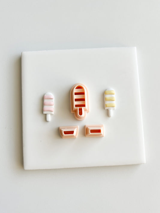Popsicle No. 1 Clay Cutter | Popsicle No. 1 Polymer Clay Cutter for DIY Summer Earrings Ice Cream Jewelry and Handmade Dessert Accessories