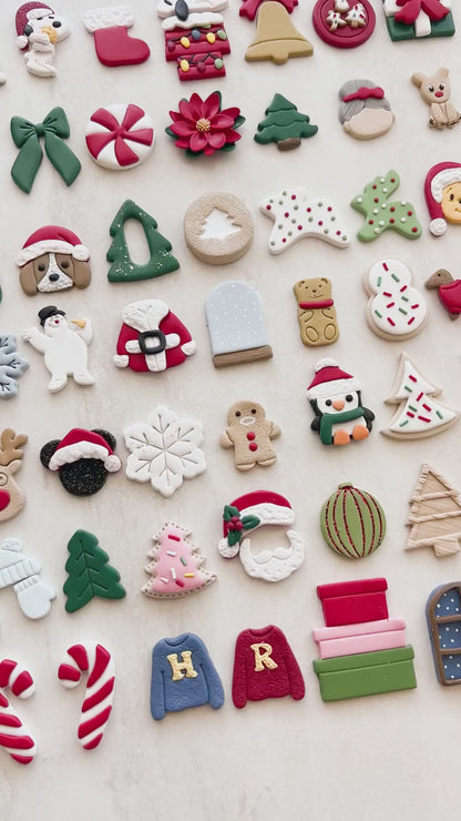 Christmas 2024 Massive Bundle Clay Set | Christmas 2024 Massive Bundle Polymer Clay Cutter Set for DIY Holiday Earrings Christmas-Themed Jewelry and Handmade Festive Accessories