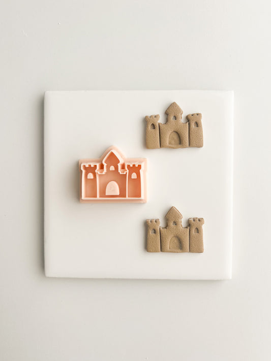 Sand Castle Clay Cutter | Sand Castle Polymer Clay Cutter for DIY Beach Earrings Coastal-Themed Jewelry and Handmade Summer Accessories
