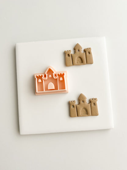 Sand Castle Clay Cutter | Sand Castle Polymer Clay Cutter for DIY Beach Earrings Coastal-Themed Jewelry and Handmade Summer Accessories
