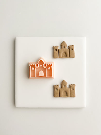 Sand Castle Clay Cutter | Sand Castle Polymer Clay Cutter for DIY Beach Earrings Coastal-Themed Jewelry and Handmade Summer Accessories