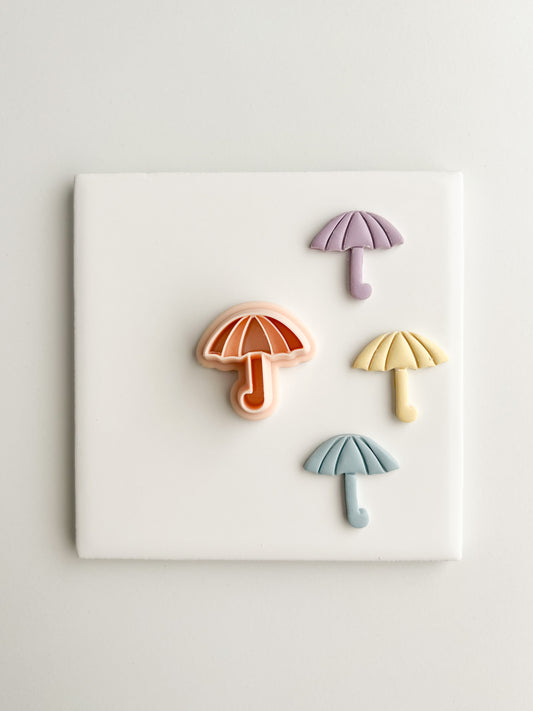 Rain Umbrella Clay Cutter | Rain Umbrella Polymer Clay Cutter for DIY Weather-Themed Earrings Cute Jewelry and Handmade Whimsical Accessories