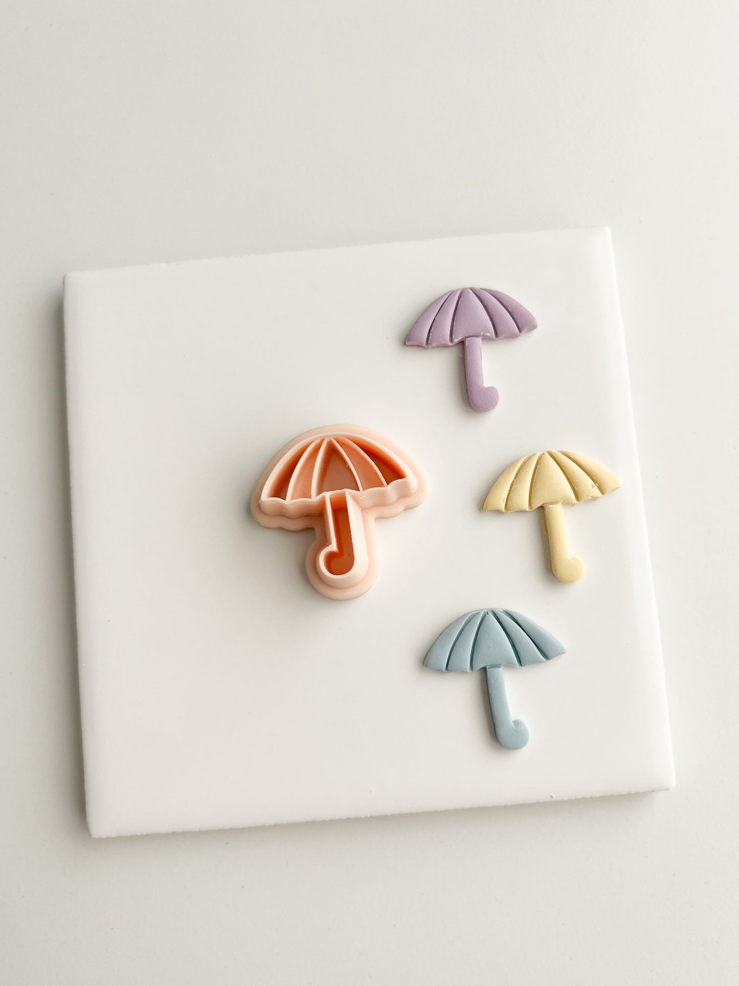 Rain Umbrella Clay Cutter | Rain Umbrella Polymer Clay Cutter for DIY Weather-Themed Earrings Cute Jewelry and Handmade Whimsical Accessories